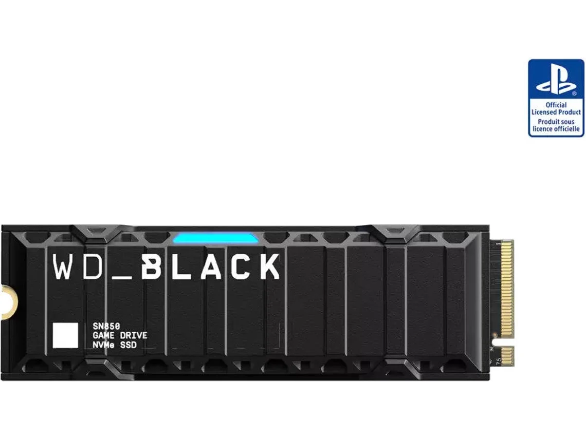 SSD Interno WESTERN DIGITAL SN850 Heatsink para PlayStation Edition (2 TB - Preto)